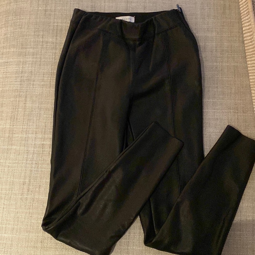 Top shop - High waisted faux leather legging - pant